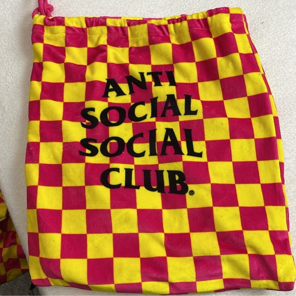 Anti Social Social Club The Only Time I Can Think Checkered Pajamas Medium - Picture 7 of 8